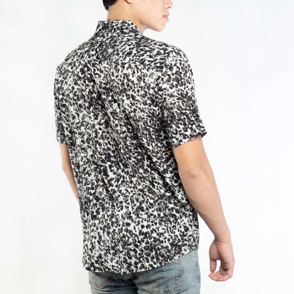 Áo Sơ Mi Nam họa tiết Da Báo tay vải thoáng mát, thấm hút, không nhăn chuẩn form | BigBuy360 - bigbuy360.vn