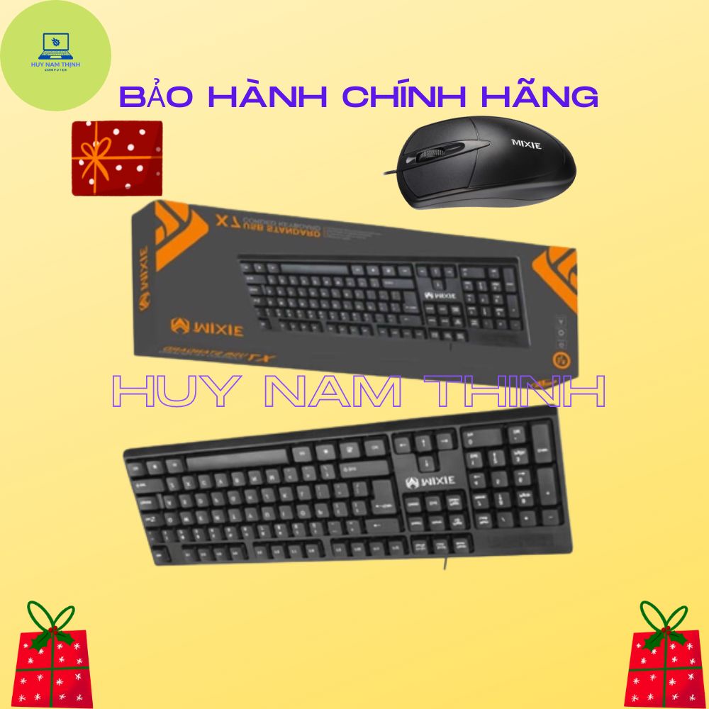 Phím chuột có dây MIXIE X70 siêu bền độ nhạy cao bấm êm hàng chính hãng