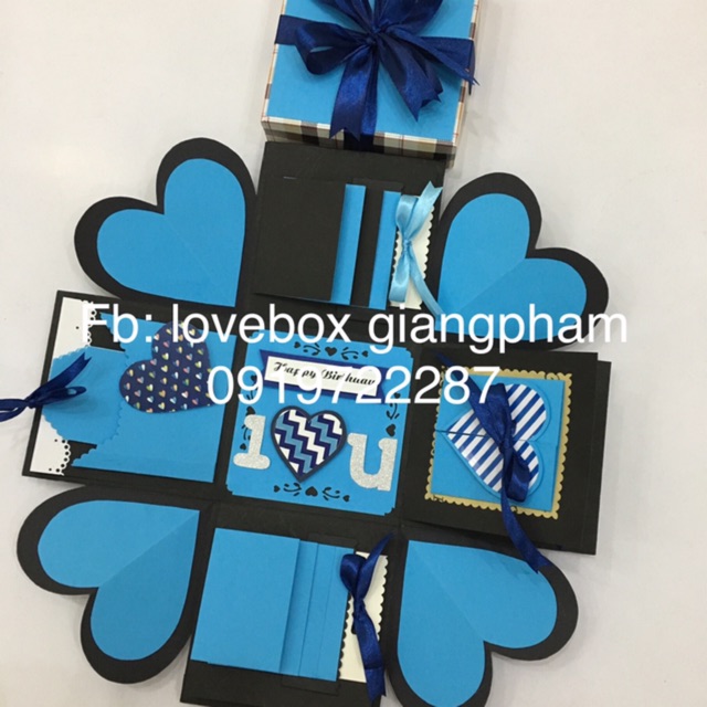 Love box hộp quà ảnh giấy