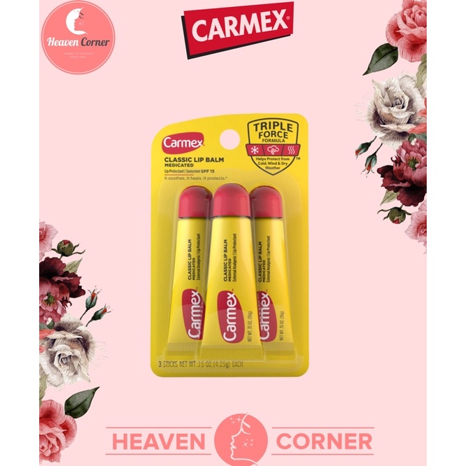 Bộ 3 Tuýp son dưỡng môi Carmex