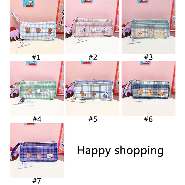Túi Đựng Bút Chì Hai Lớp Sức Chứa Lớn Họa Tiết Hoạt Hình