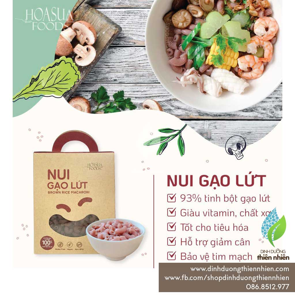 Nui Gạo Trắng, Gạo Lứt Hoa Sữa Macaroni Mì Nui