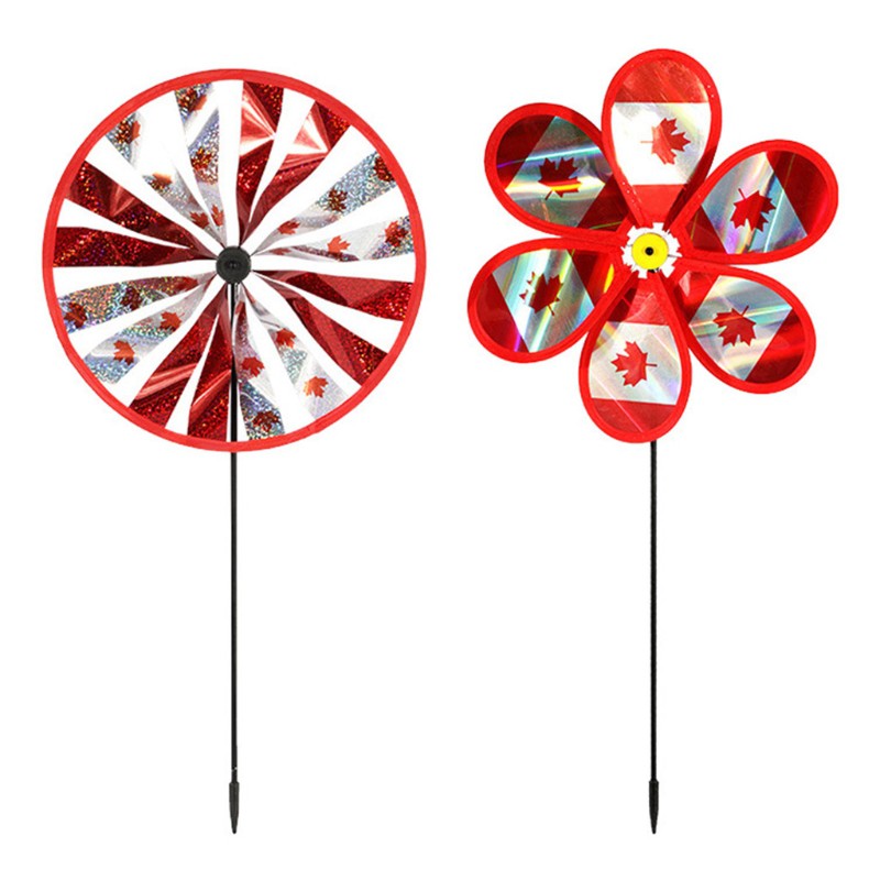 SPINNER Set 2 Chong Chóng Gió Nhiều Màu Sắc Trang Trí Sân Vườn