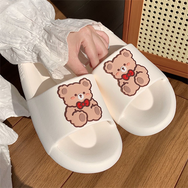 Oeteo Dép Xỏ Ngón Đế Bằng Hình Gấu Hồng Dễ Thương Cho Nữ