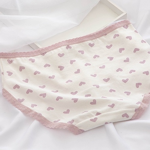 Quần lót nữ cao cấp - Quần lót cotton màu tím mộng mơ, siêu thoáng mát, co dãn VALICA L110