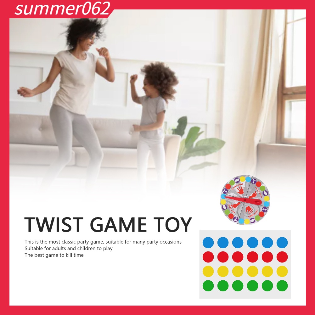 [Hàng Sẵn] Trò chơi Twist Moves Mat Board Nhiều người Giải trí Thể thao Đồ cho trẻ em Người lớn【Summer062】