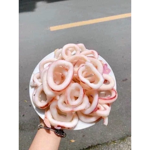 Mực vòng cắt khoanh túi 1kg ( Giao hàng Hà Nội )