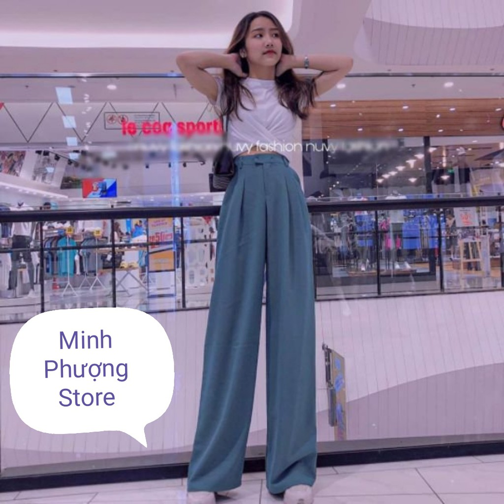 QUẦN ỐNG RỘNG XẾP LY DÀI TRÊN 100 CM CAO CẤP chất liệu vitex loại 1