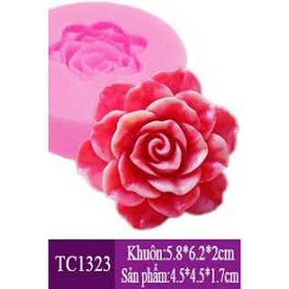 Khuôn Silicon Hoa Hồng Cánh Tim
