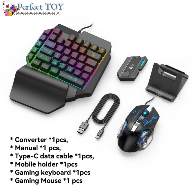 Bộ chuyển đổi bàn phím và chuột chơi game Bluetooth 5.0 chuyên dụng cho điện thoại