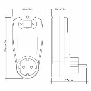 Máy đo công suất dòng điện màn hình LCD