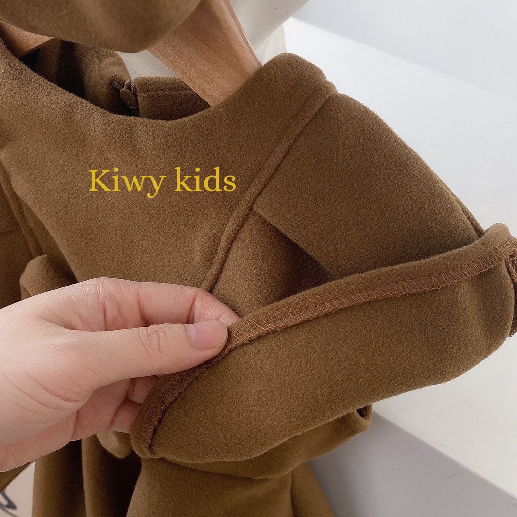 Váy dạ kèm mũ nồi KIWY KIDS dáng xoè phòng cách quý cô PARIS Kids05 cho bé gái từ 0 đến 12 tháng