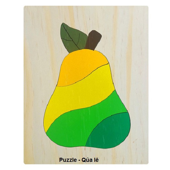 Tranh ghép 19 loại hoa,rau củ quả - Wooden Puzzle 20x25cm - PHẦN 1