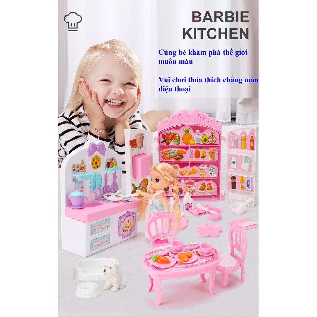 búp bê nhà tắm/phòng ăn cho bé