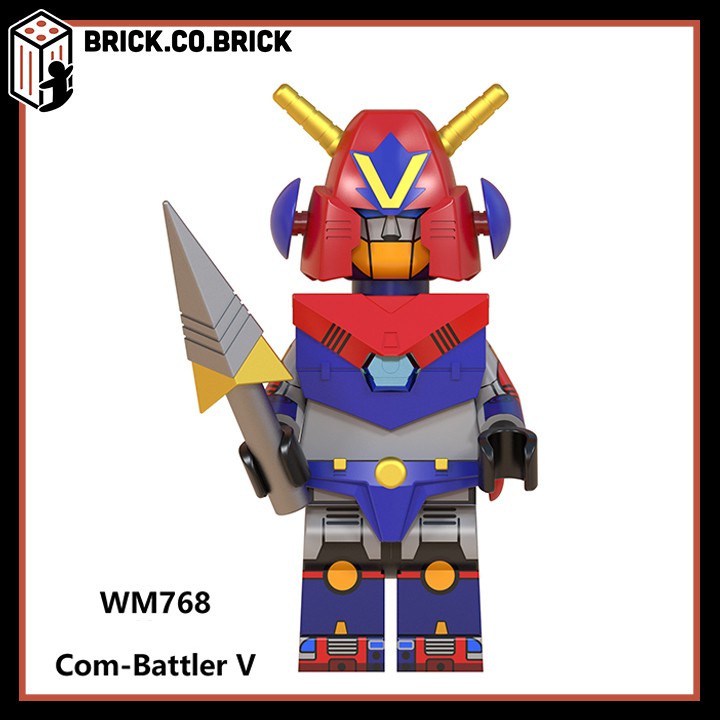 Đồ chơi lắp ráp minifigures mô hình lắp ráp sáng tạo cho bé Voltes V-Daimos-Super Robot Mechas WM6069