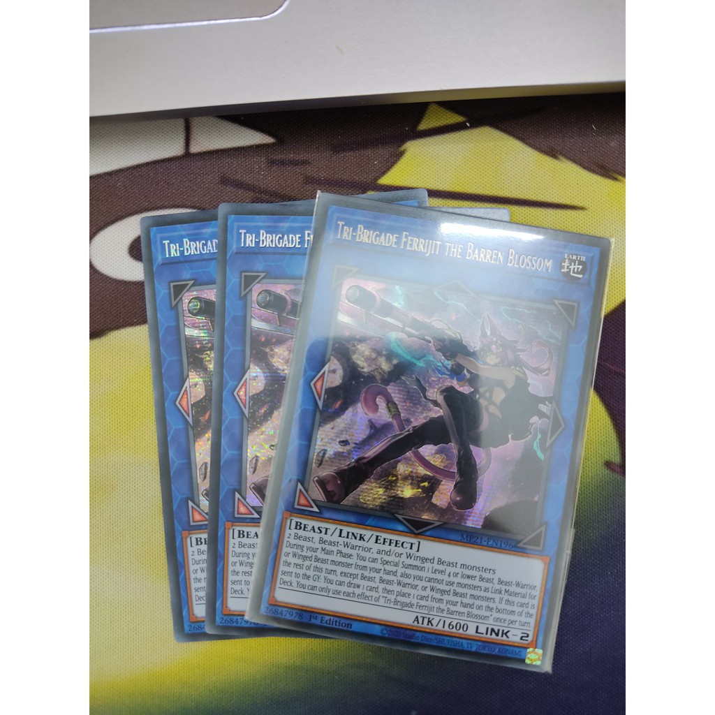 Thẻ bài YUGIOH - Tri-Brigade Ferrijit the Barren Blossom - MP21-EN196 - Prismatic Secret Rare
