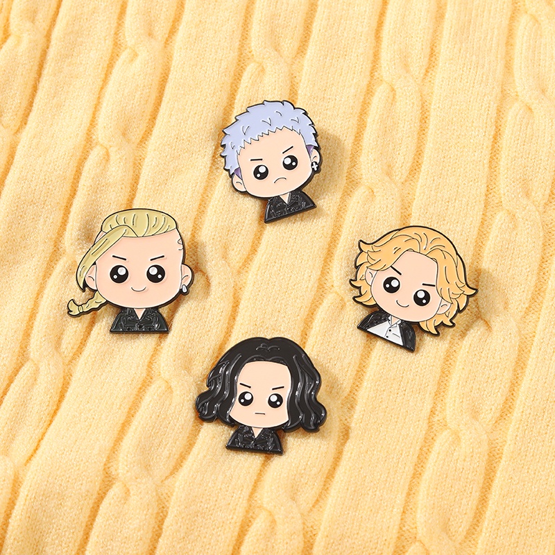 Ghim cài áo hình nhân vật hoạt hình đáng yêu