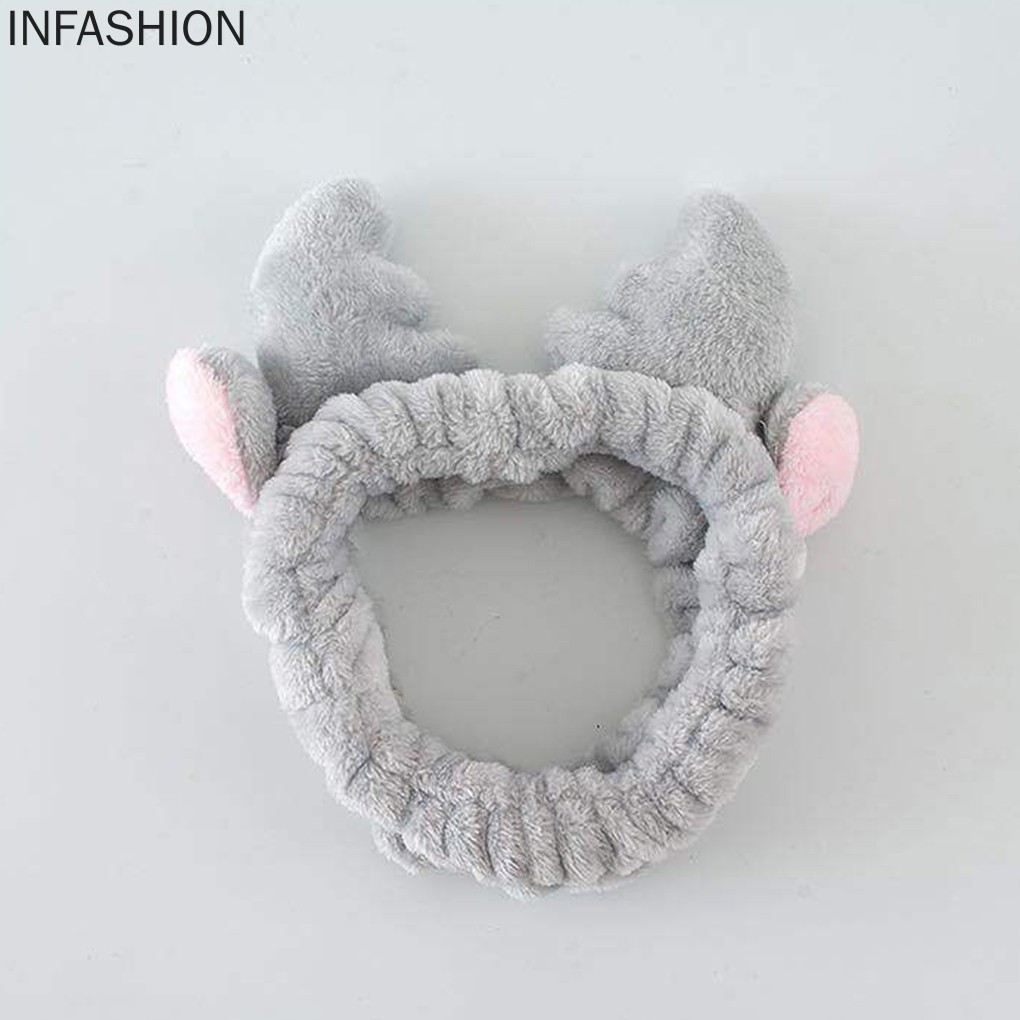 Băng Đô Vải Nhung Co Giãn Dùng Khi Trang Điểm Cho Nữ