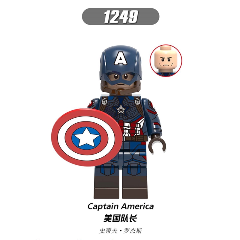 Avengers 4 minifigures Captain America Tiến sĩ Strange Thor Captain Marvel Building Blocks Đồ chơi trẻ em Đồ chơi Lego hoàn chỉnh