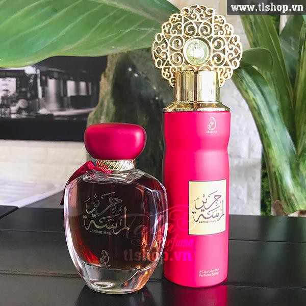 NƯỚC HOA NỘI ĐỊA DUBAI LAMSAT HARIR 100ML EDP - BỘ QUÀ TẶNG LAMSAT HARIR SỐ 58 - TINH DẦU DUBAI