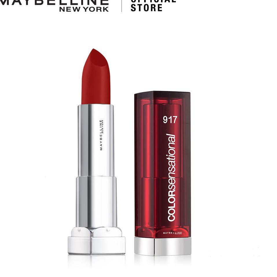 (Hàng Mới Về) Son Môi Maybelline Màu Đỏ Chất Satin Cao Cấp