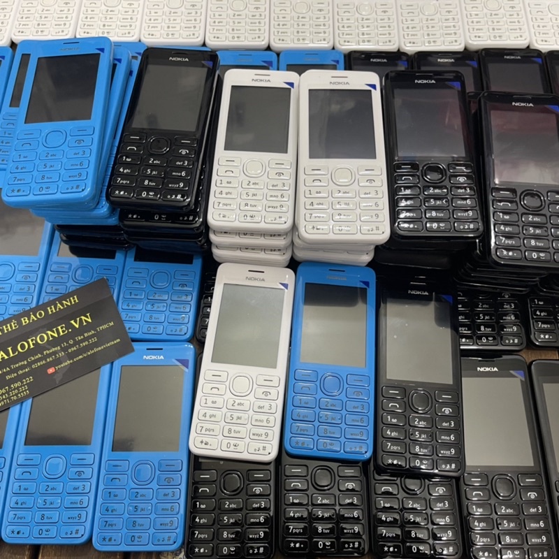 Điện Thoại 2 Sim 2 sóng Nokia 206, điện thoại phổ thông phím to dành cho người già bảo hành 1 năm