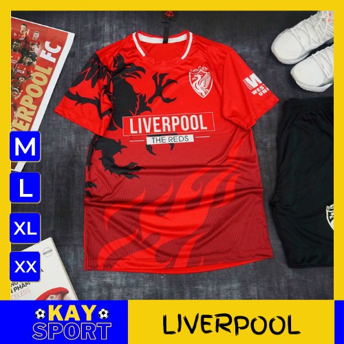 💥 Bộ quần áo bóng đá nam nữ CLB LIVERPOOL || 💦Thun lạnh 4 chiều sắc nét, mát mịn || UNISEX ai mặc cũng xinh💦