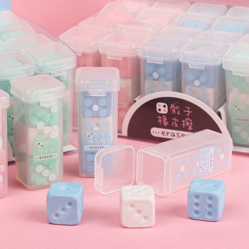 Cục Tẩy Hình Xúc Xắc Dễ Thương Cho Bé