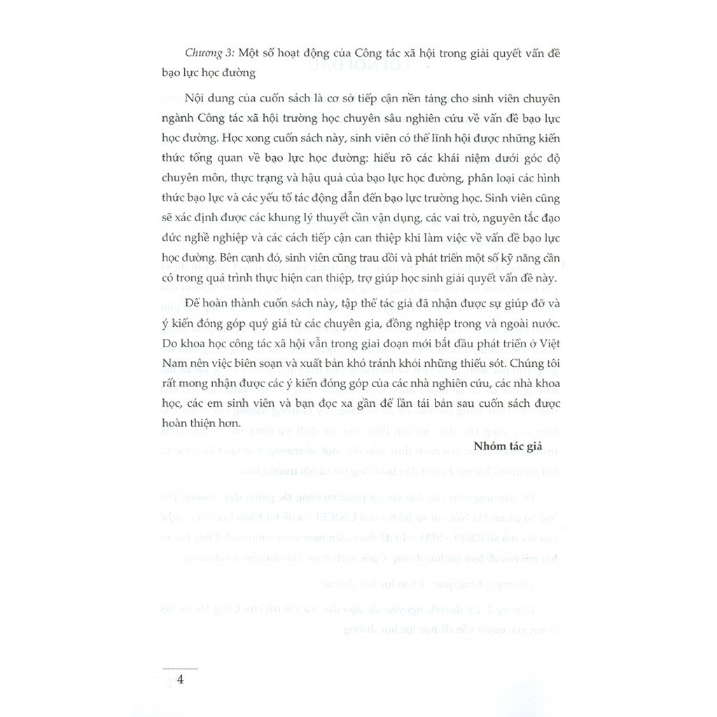 Sách - Công Tác Xã Hội Với Vấn Đề Bạo Lực Học Đường