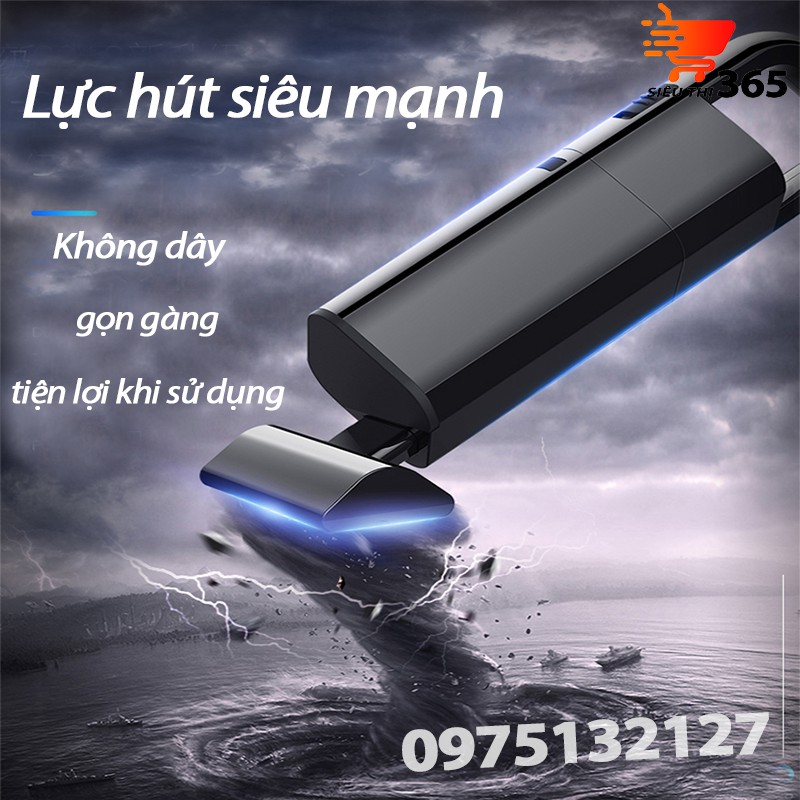 Máy hút bụi cầm tay không dây AIKESI model AKS-8001C công suất 12W, máy hút bụi mini lực hút 3500Pa siêu mạnh loại 2121