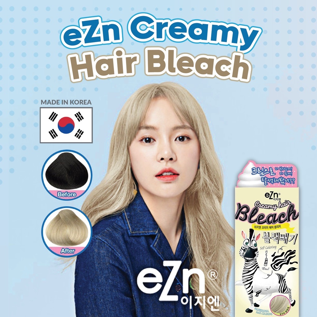 Tẩy tóc tại nhà  EZN Creamy hair bleach con ngựa 탈색제