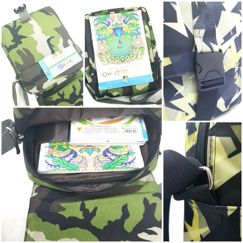 Túi đeo chéo nam nữ vừa A4 AVUH023- Cặp đeo chéo học sinh sinh viên | BigBuy360 - bigbuy360.vn