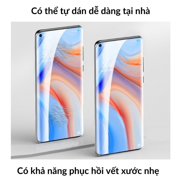 Kính cường lực oppo Reno 8T 5g Reno 4 pro Reno 6 Pro Full keo UV - Dễ dàng dán tại nhà - Phụ kiện ATI