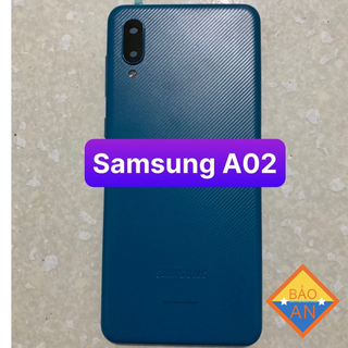 bộ vỏ samsung A02 ( Gồm sườn,lưng, phím bấn,kính cam)