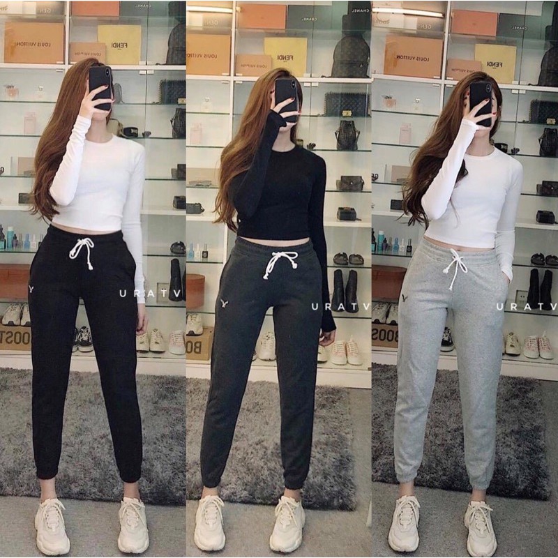 [FREESHIP+ẢNH THẬT] Quần jogger nỉ eagle