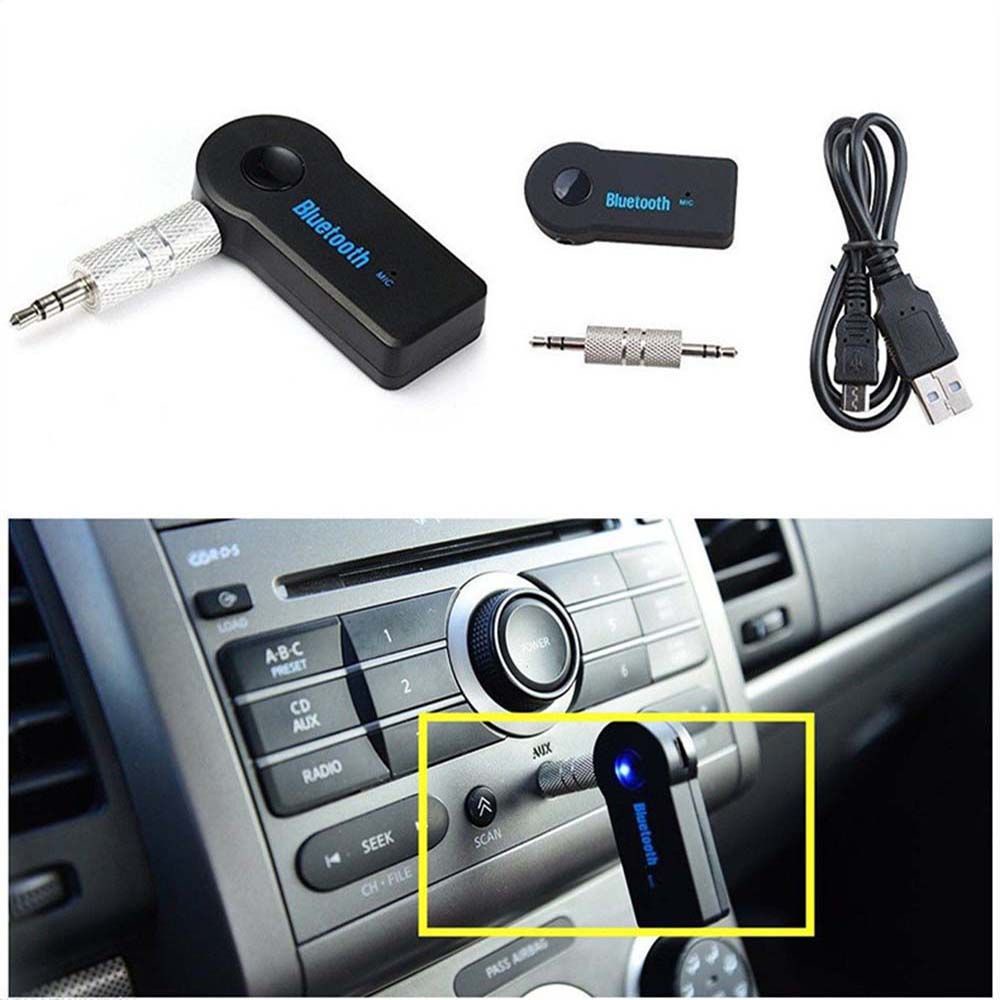 Thiết Bị Nhận Tín Hiệu Âm Thanh Bluetooth Không Dây Jack Cắm 3.5mm Aux Mp3 Nhiều Màu