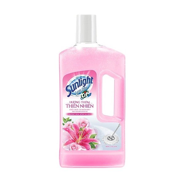 nước lau sàn sunlight hương hoa thiên nhiên chai 1kg/ túi 2.6kg