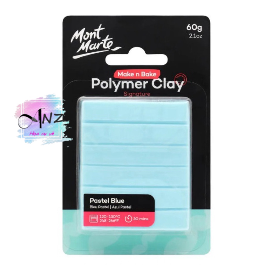 Đất sét Polymer, Mont Marte Make n Bake Polymer Clay 60g LINK 1/2