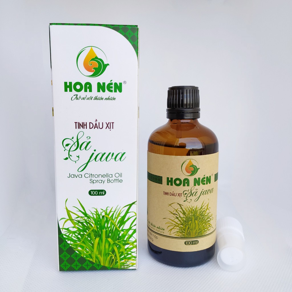 Tinh dầu Sả Java Hoa Nén 100ml dạng xịt phòng_Tinh dầu khử mùi, diệt khuẩn, đuỗi con trùng hiệu quả và an toàn