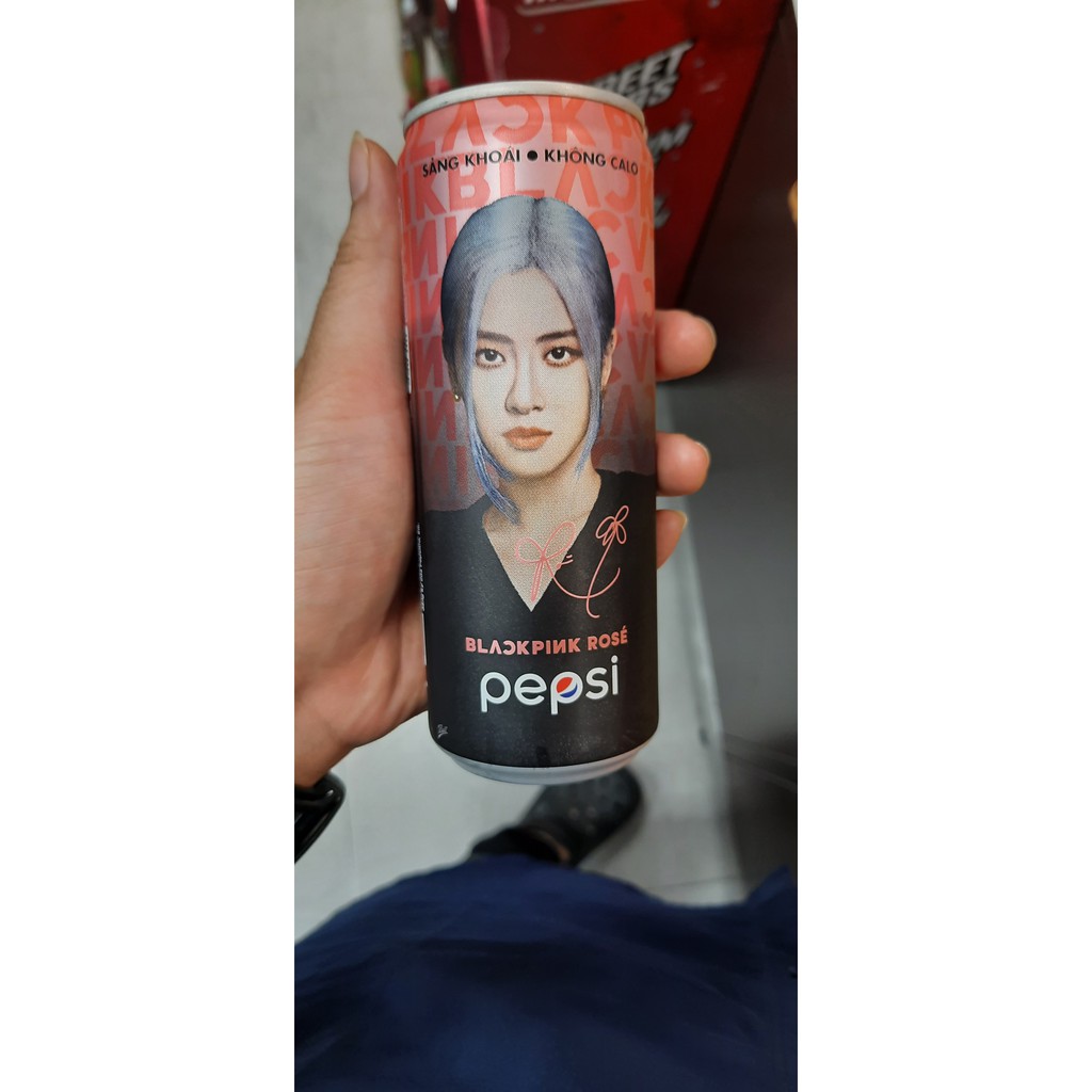 [PEPSI x BLACKPINK] 1 lon Pepsi Rosé/Jennie/Jisoo/Lisa có chữ ký