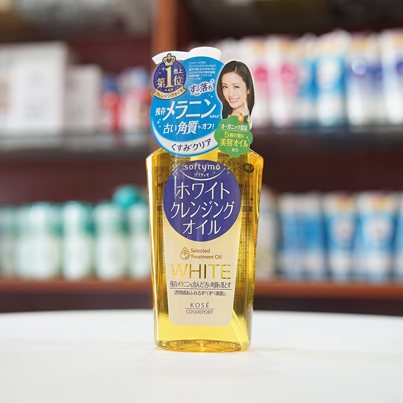 Dầu Tẩy Trang Trắng Da Nhật Bản Kose Softymo White Cleansing Oil 230ml