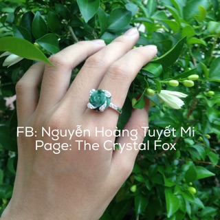 Nhẫn Bạc Hoa Mẫu Đơn