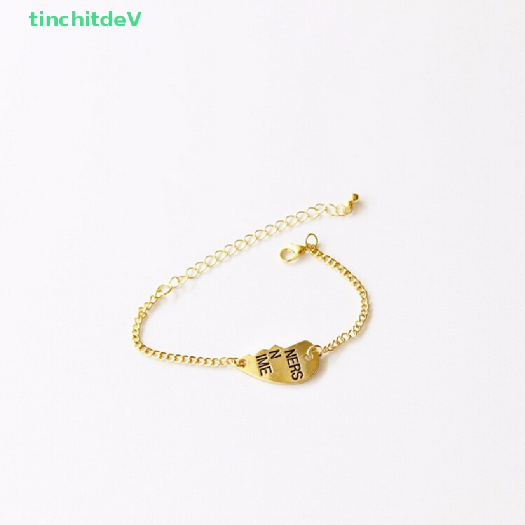[TinchitdeV] Bộ 2 Vòng Tay Mặt Hình Trái Tim Chia Đôi Tình Bạn Thân Thiện Với Bạn Thân [Mới]