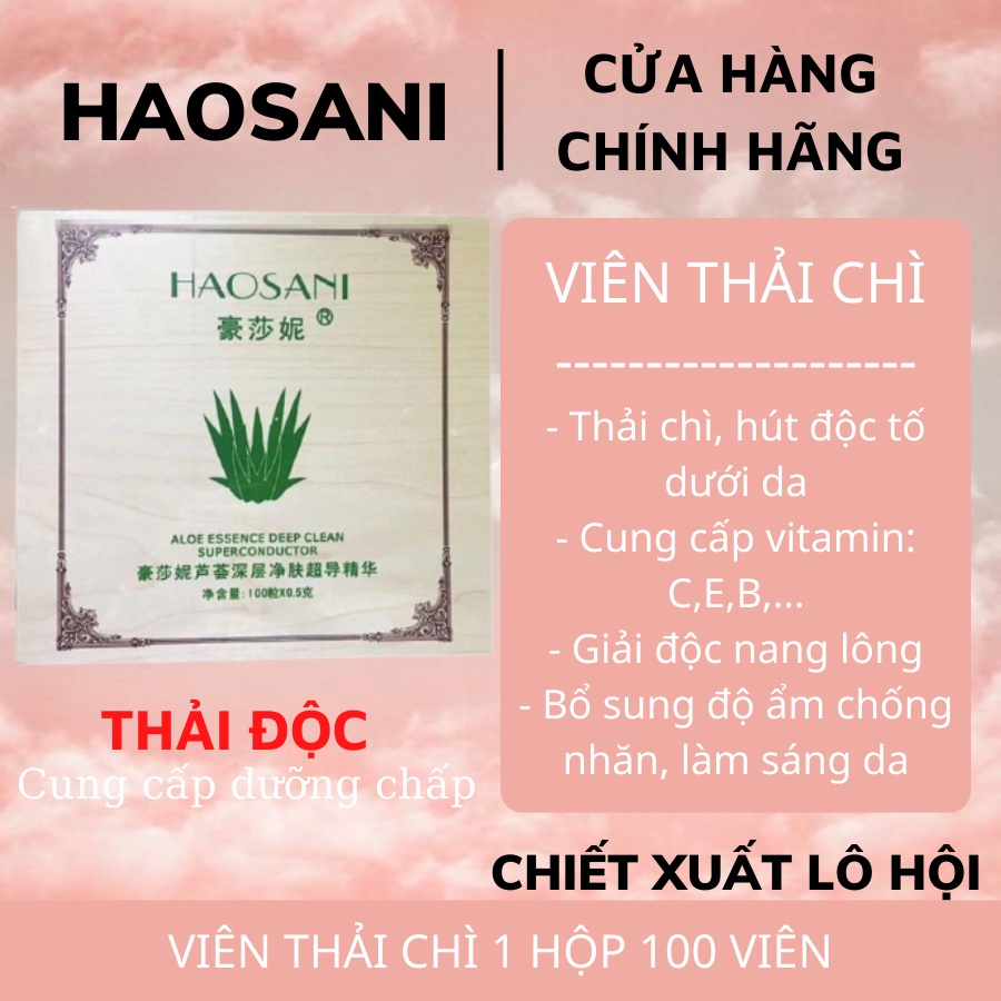 Viên thải chì haosani (1 hộp 100 viên)