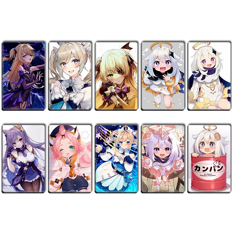 Tmdbyx Set 10 Thẻ Học Sinh Anime Genshin Bằng Pvc Cho Trẻ Em