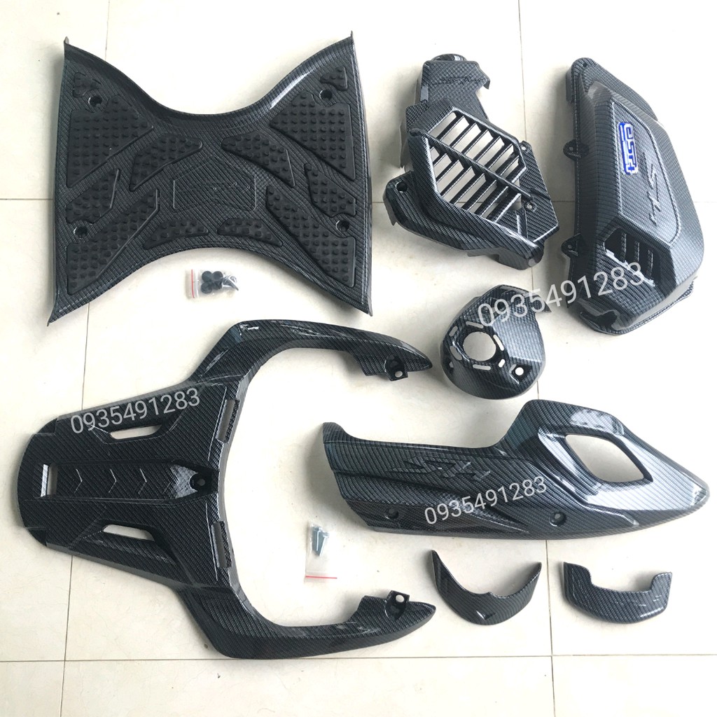 Ốp Hông, Nẹp Sườn SH 2017-2019 Đủ Màu Crom, Carbon, Đen Nhám