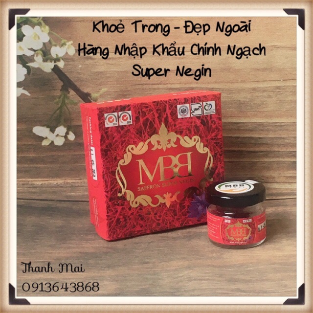 Nhụy Hoa Nghệ Tây 1gr Full Đỏ MBB Group SUPER NEGIN