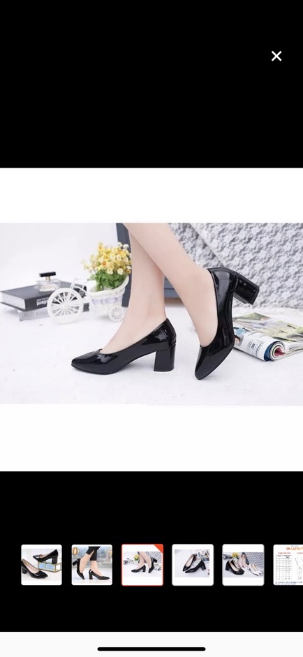 GIÀY CAO GÓT BÍT MŨI 5 PHÂN DA BÓNG