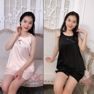Bộ ngủ 2 dây chất lụa Hàn siêu mát