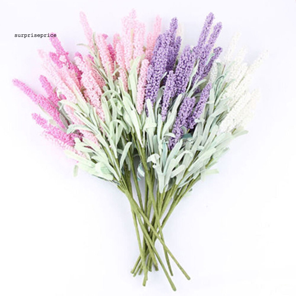 Bó Hoa Oải Hương Giả 12 Bông Trang Trí Tiệc Cưới